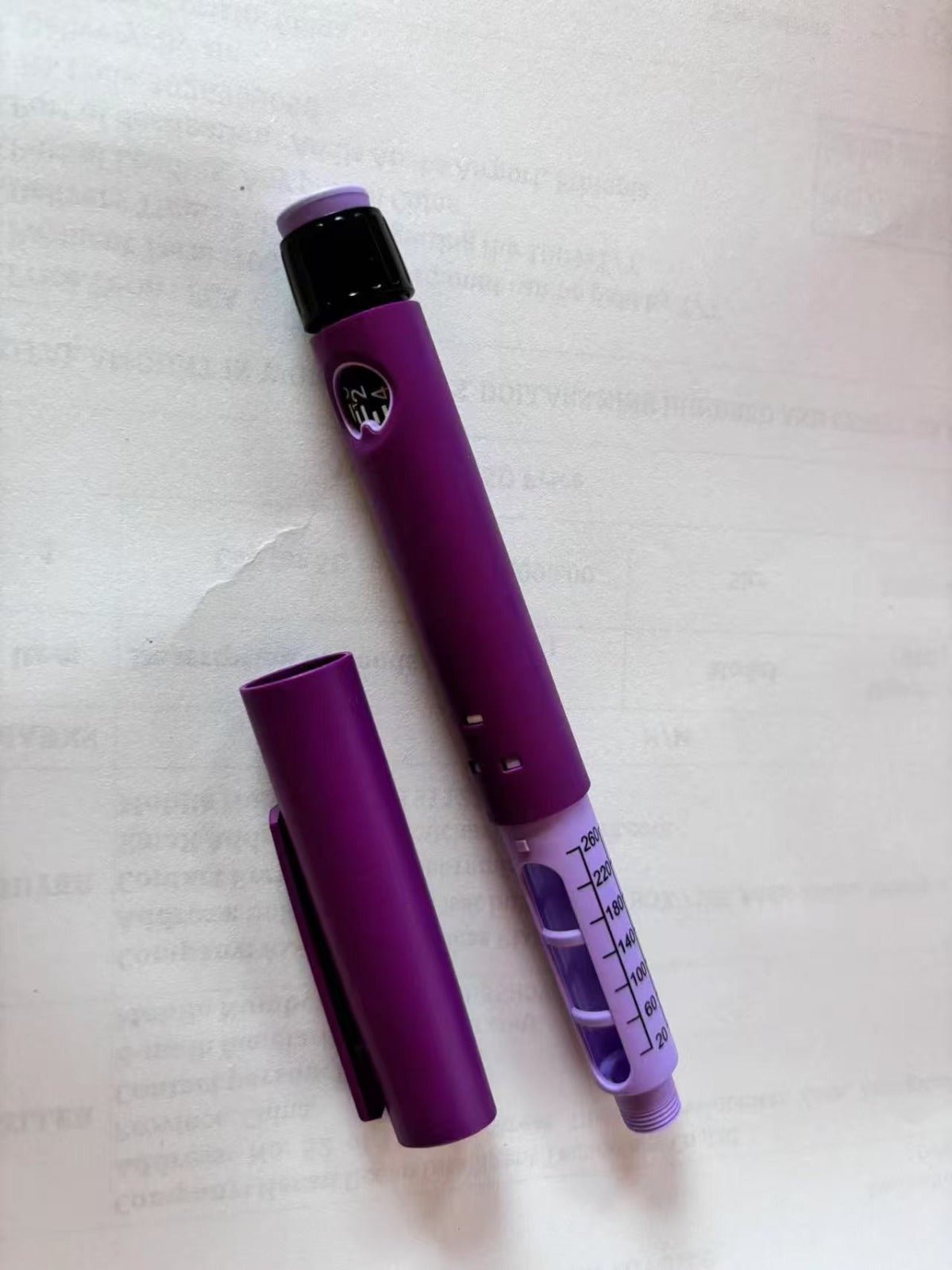 Value Tirzepatide (monjouro) pen injector kit with purple pen and case